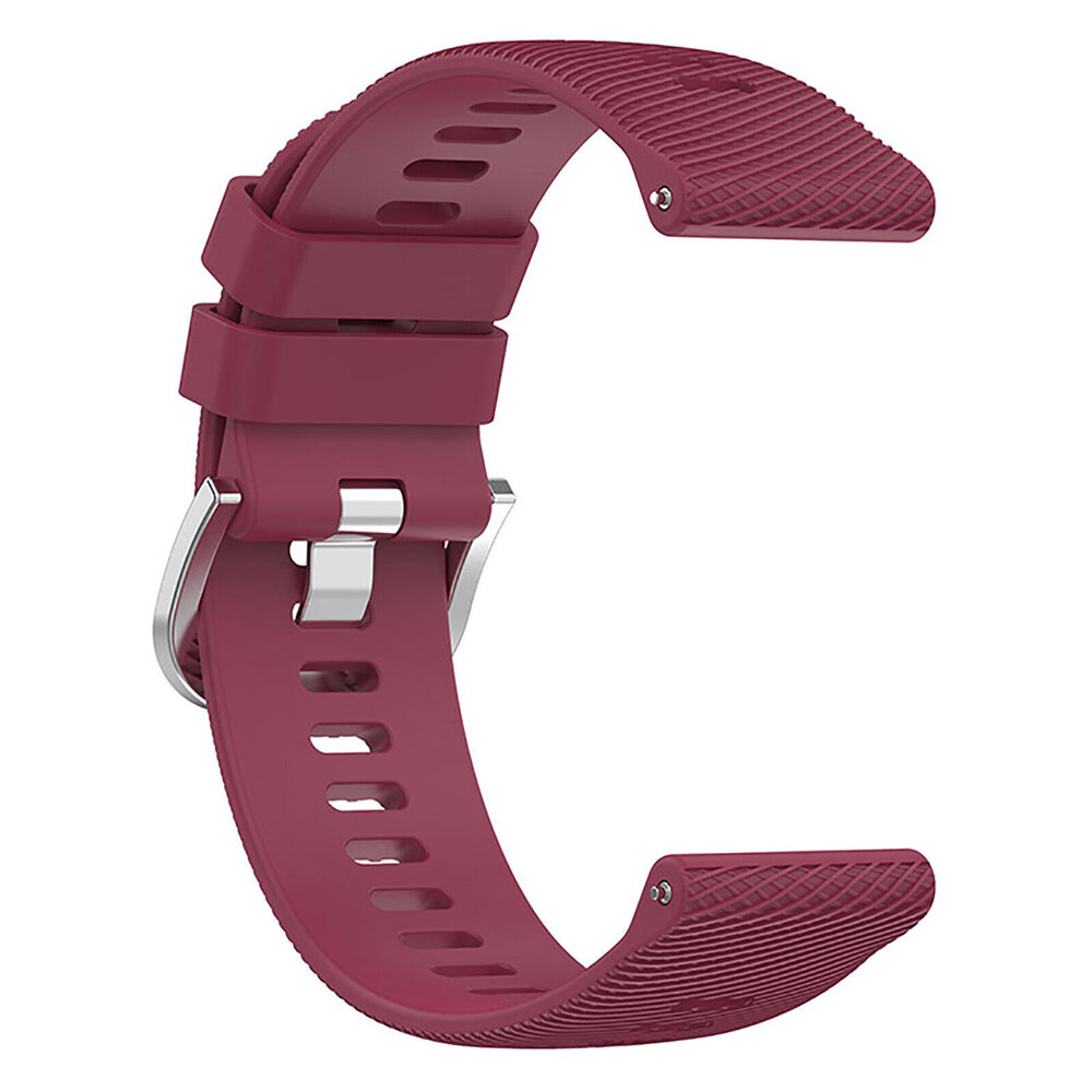 Strap-it® Strap-it Garmin Forerunner 55 Silikonarmband (Weinrot) Strap-it® Strap-it Garmin Forerunner 55 Silikonarmband (Weinrot)