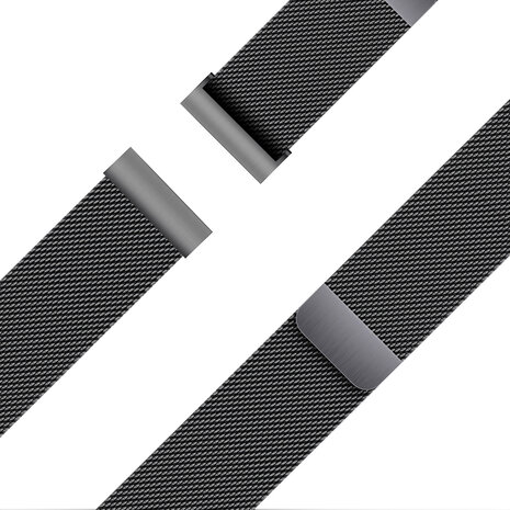 Bandz Bandz Polar Grit X2 Pro Milanaise Loop Armband (Schwarz) Bandz Bandz Polar Grit X2 Pro Milanaise Loop Armband (Schwarz)