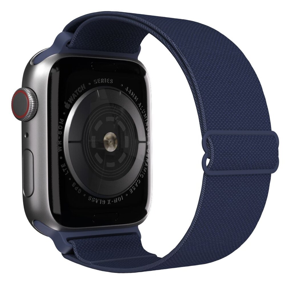 Strap-it® Strap-it Apple Watch elastisches Armband (Dunkelblau)