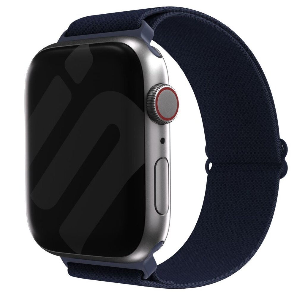 Strap-it® Strap-it Apple Watch elastisches Armband (Dunkelblau)