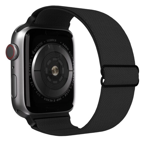 Apple Watch elastisches Armband Schwarz Smartwatcharmbaender