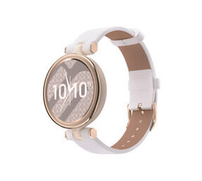 Strap-it© Garmin Lily Lederarmband (weiß)