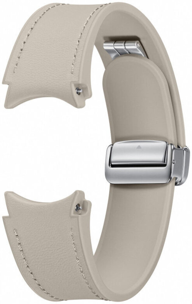 Samsung Original Samsung Galaxy Watch 6 Classic 47mm D-Buckle vegan Lederarmband (Etoupe)