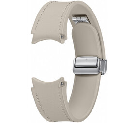 Samsung Original Samsung Galaxy Watch 6 Classic 47mm D-Buckle vegan Lederarmband (Etoupe) Samsung Original Samsung Galaxy Watch 6 Classic 47mm D-Buckle vegan Lederarmband (Etoupe)