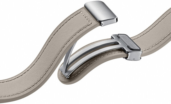 Samsung Original Samsung Galaxy Watch 6 Classic 47mm D-Buckle vegan Lederarmband (Etoupe)