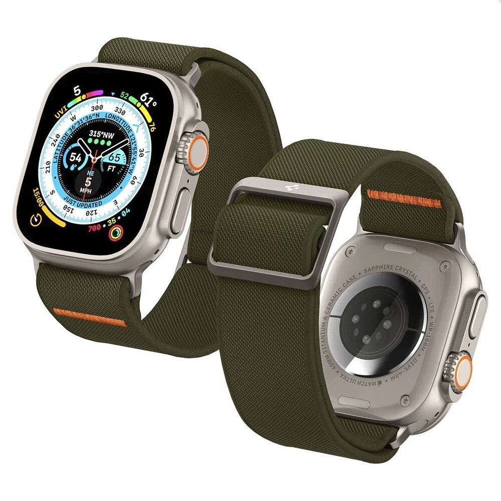 Spigen Spigen Apple Watch Lite Ultra armband (Dunkelgrün) Spigen Spigen Apple Watch Lite Ultra armband (Dunkelgrün)