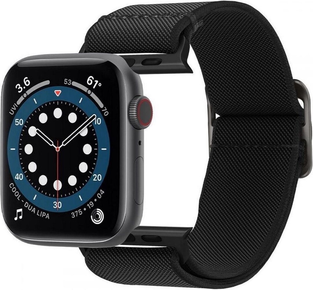 Spigen Spigen Apple Watch Fit Lite nylon armband (Schwarz) Spigen Spigen Apple Watch Fit Lite nylon armband (Schwarz)