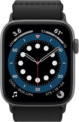 Spigen Spigen Apple Watch Fit Lite nylon armband (Schwarz) Spigen Spigen Apple Watch Fit Lite nylon armband (Schwarz)