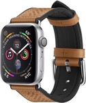 Spigen Spigen Apple Watch Retro Fit leder armband (Dunkelbraun)