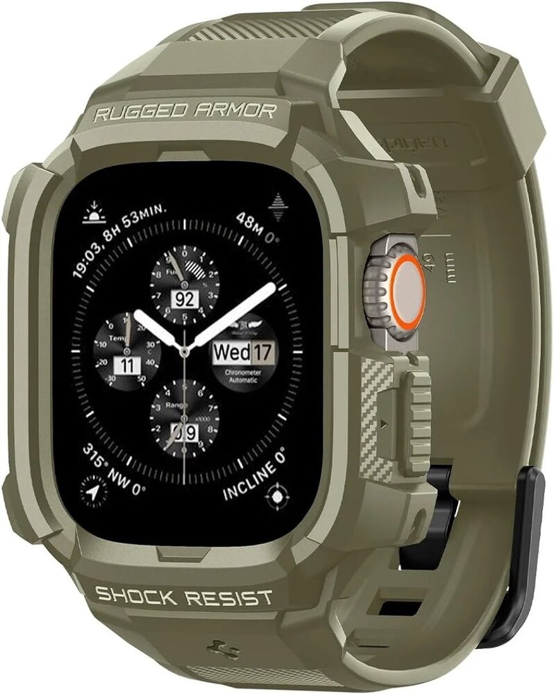 Spigen Spigen Apple Watch Ultra Rugged Armor Pro Armband (Dunkelgrün) Spigen Spigen Apple Watch Ultra Rugged Armor Pro Armband (Dunkelgrün)