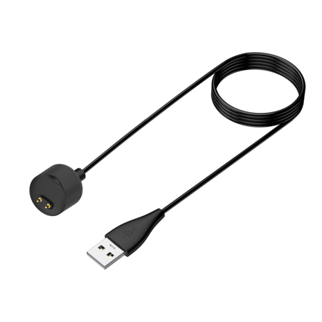 Bandz Bandz Xiaomi Mi Band 5 / 6 / 7 magnetisches USB-A Ladekabel (Schwarz) - 100cm Bandz Bandz Xiaomi Mi Band 5 / 6 / 7 magnetisches USB-A Ladekabel (Schwarz) - 100cm