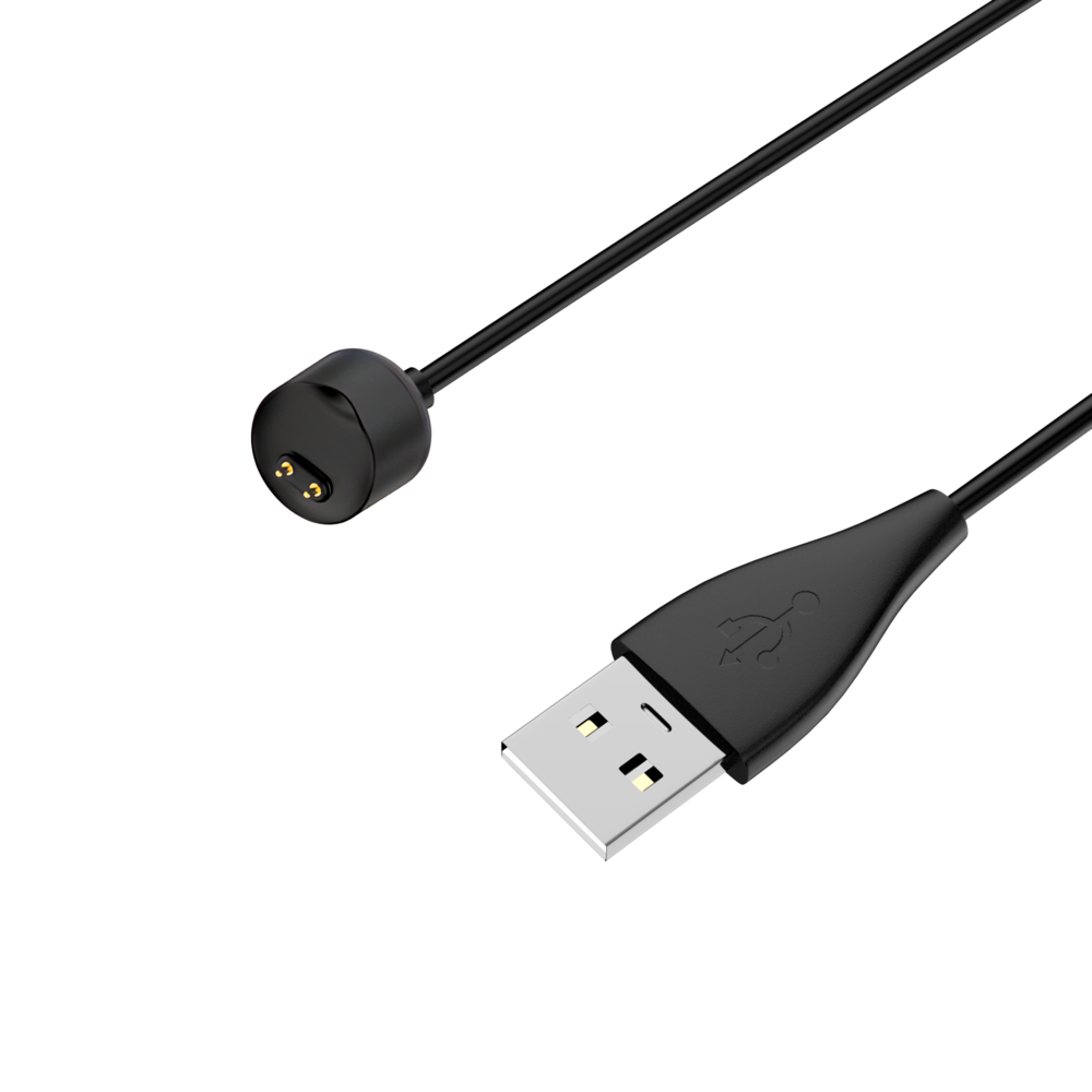 Bandz Bandz Xiaomi Mi Band 5 / 6 / 7 magnetisches USB-A Ladekabel (Schwarz) - 100cm Bandz Bandz Xiaomi Mi Band 5 / 6 / 7 magnetisches USB-A Ladekabel (Schwarz) - 100cm