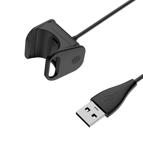 Bandz Bandz Fitbit Charge 3 USB-A Ladekabel (Schwarz) -100cm Bandz Bandz Fitbit Charge 3 USB-A Ladekabel (Schwarz) -100cm