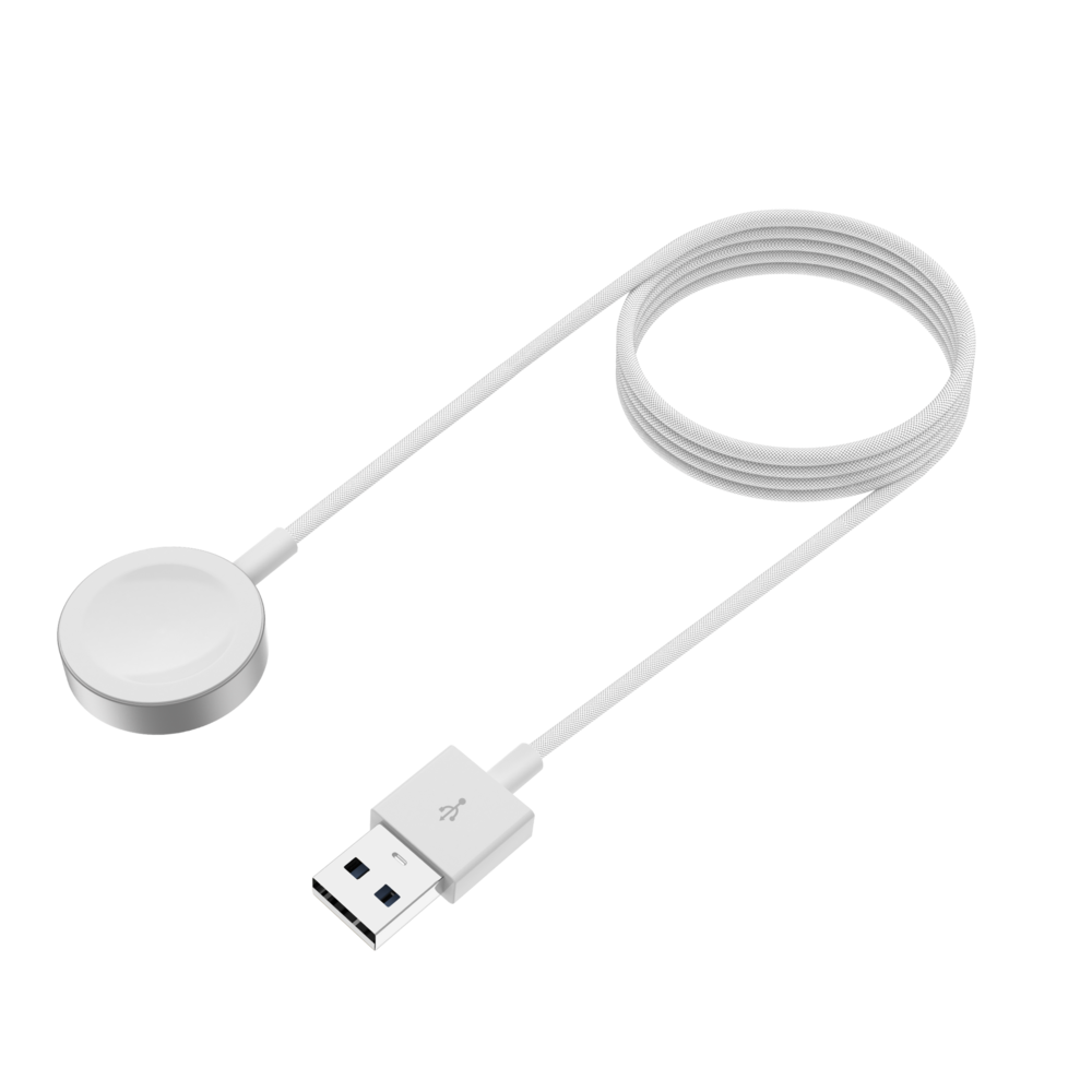 Bandz Bandz Apple Watch Aluminium USB-A Ladekabel (Weiß) - 100cm Bandz Bandz Apple Watch Aluminium USB-A Ladekabel (Weiß) - 100cm