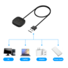 Bandz Bandz Fitbit Versa 3 / Versa 4 USB-A Ladekabel (Schwarz) - 30cm Bandz Bandz Fitbit Versa 3 / Versa 4 USB-A Ladekabel (Schwarz) - 30cm