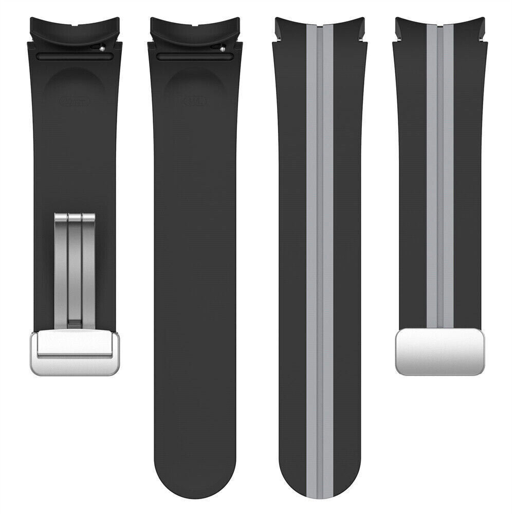 Strap-it® Strap-it Samsung Galaxy Watch 4 40mm magnetisches Sportband (Schwarz/Grau) Strap-it® Strap-it Samsung Galaxy Watch 4 40mm magnetisches Sportband (Schwarz/Grau)