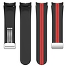 Strap-it® Strap-it Samsung Galaxy Watch 4 40mm magnetisches Sportband (Schwarz/Rot) Strap-it® Strap-it Samsung Galaxy Watch 4 40mm magnetisches Sportband (Schwarz/Rot)