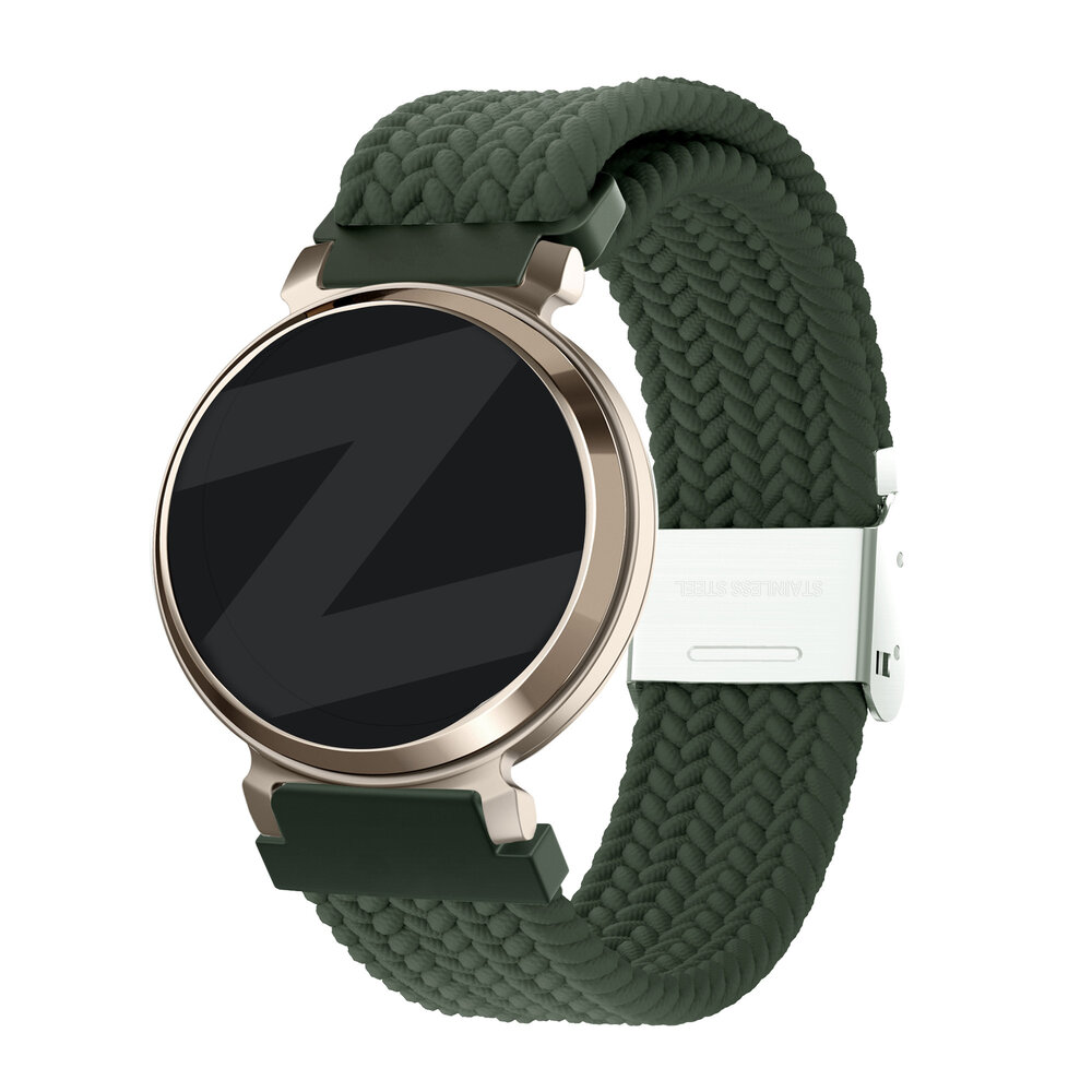 Bandz Bandz Garmin Lily 2 geflochtenes Nylonarmband (Grün)