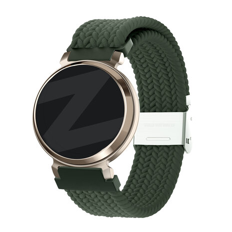 Bandz Bandz Garmin Lily 2 geflochtenes Nylonarmband (Grün)