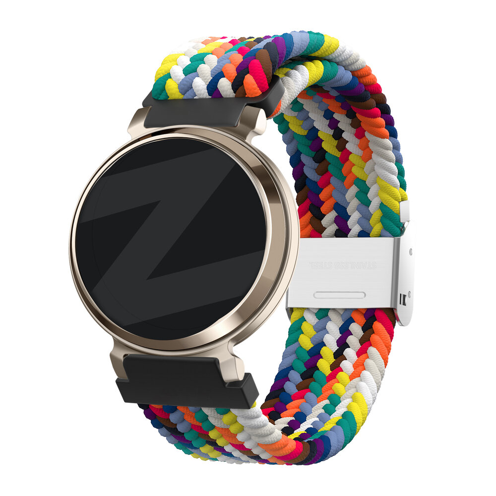 Bandz Bandz Garmin Lily 2 geflochtenes Nylonarmband (Regenbogen)
