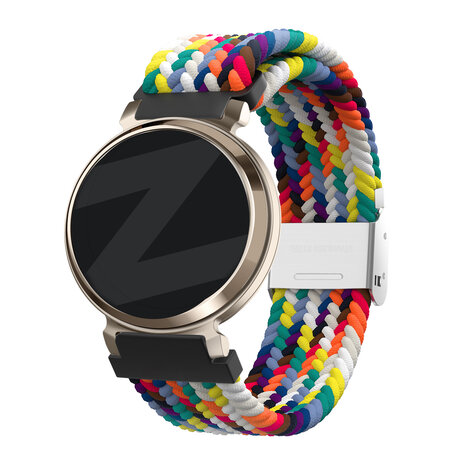 Bandz Bandz Garmin Lily 2 geflochtenes Nylonarmband (Regenbogen)