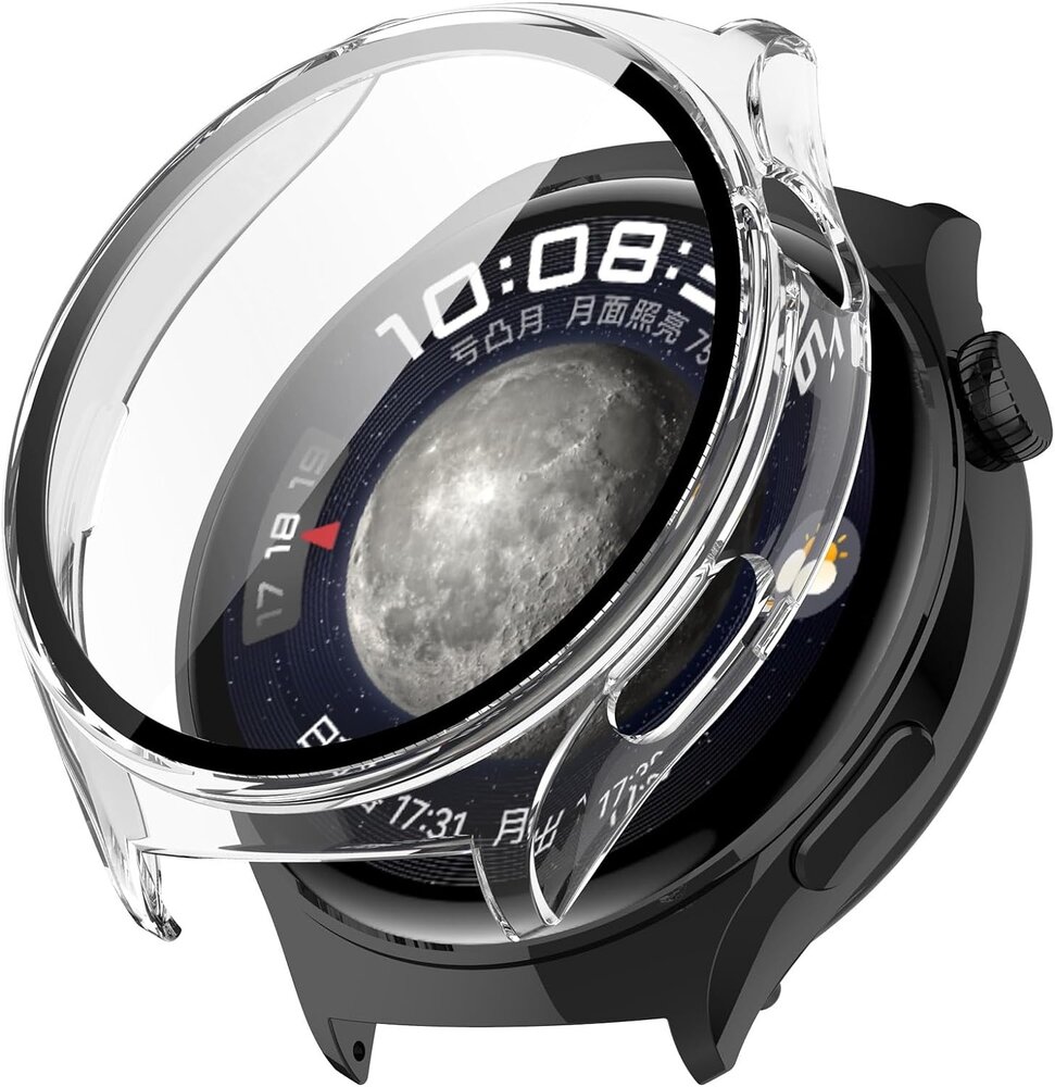 Strap-it® Strap-it Huawei Watch 4 Pro Hartschalenhülle mit Glas (Transparent) Strap-it® Strap-it Huawei Watch 4 Pro Hartschalenhülle mit Glas (Transparent)