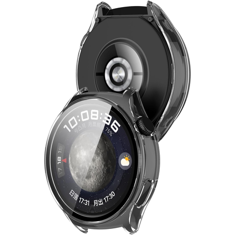 Strap-it® Strap-it Huawei Watch 4 Pro Hartschalenhülle mit Glas (Transparent) Strap-it® Strap-it Huawei Watch 4 Pro Hartschalenhülle mit Glas (Transparent)