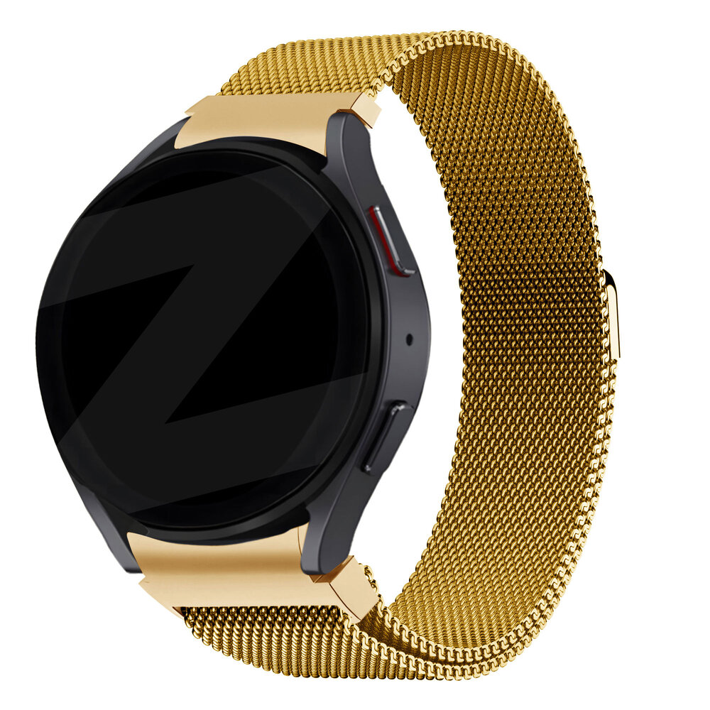 Bandz Bandz Samsung Galaxy Watch 4 44mm Milanaise Loop Armband (Gold)