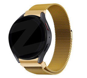 Bandz Bandz Samsung Galaxy Watch 4 44mm Milanaise Loop Armband (Gold) Bandz Bandz Samsung Galaxy Watch 4 44mm Milanaise Loop Armband (Gold)