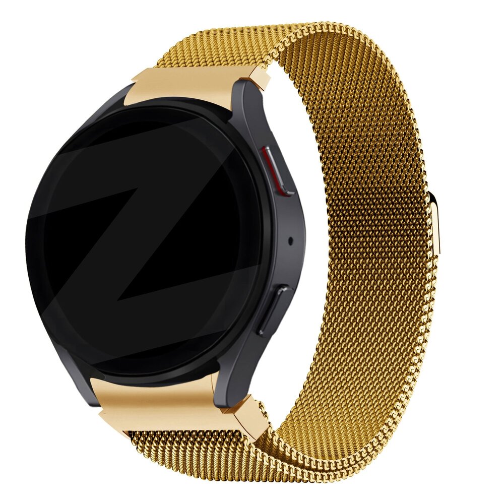 Bandz Bandz Samsung Galaxy Watch 4 Classic 42mm Milanaise Loop Armband (Gold)