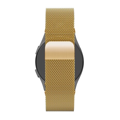 Bandz Bandz Samsung Galaxy Watch 6 44mm Milanaise Loop Armband (Gold) Bandz Bandz Samsung Galaxy Watch 6 44mm Milanaise Loop Armband (Gold)