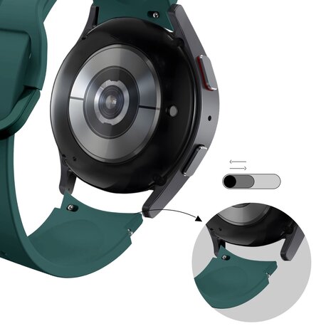 Bandz Bandz Samsung Galaxy Watch 6 40mm Silikon Armband 'Extreme' (Dunkelgrün) Bandz Bandz Samsung Galaxy Watch 6 40mm Silikon Armband 'Extreme' (Dunkelgrün)