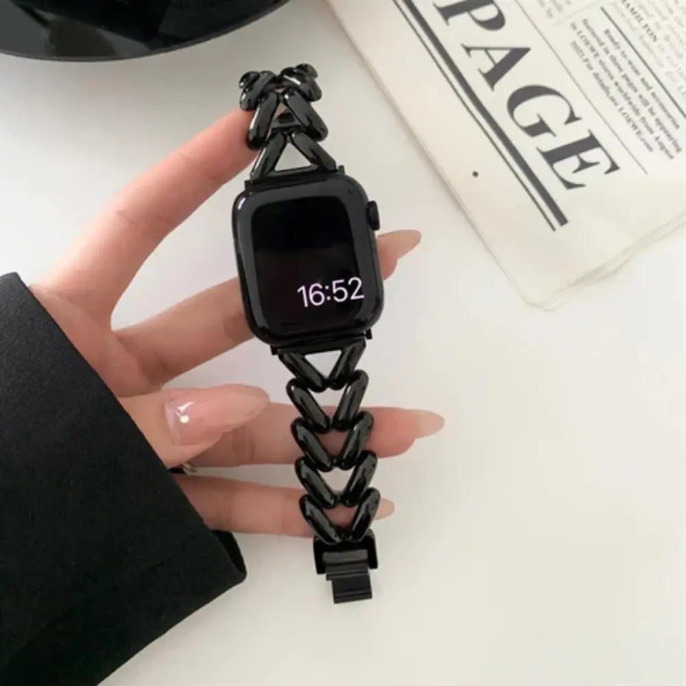 Strap-it® Strap-it Apple Watch V-type Stahlarmband (Schwarz) Strap-it® Strap-it Apple Watch V-type Stahlarmband (Schwarz)