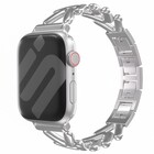 Strap-it® Strap-it Apple Watch V-type Stahlarmband (Silber)