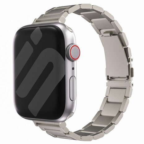 Strap-it® Strap-it Apple Watch Luxus 'slim' Metallarmband (Polarstern)