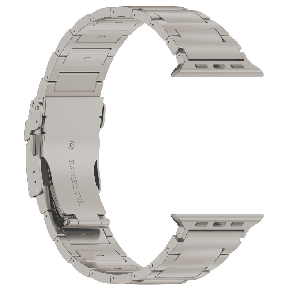 Strap-it® Strap-it Apple Watch H-Type Titanarmband (Titanium) Strap-it® Strap-it Apple Watch H-Type Titanarmband (Titanium)