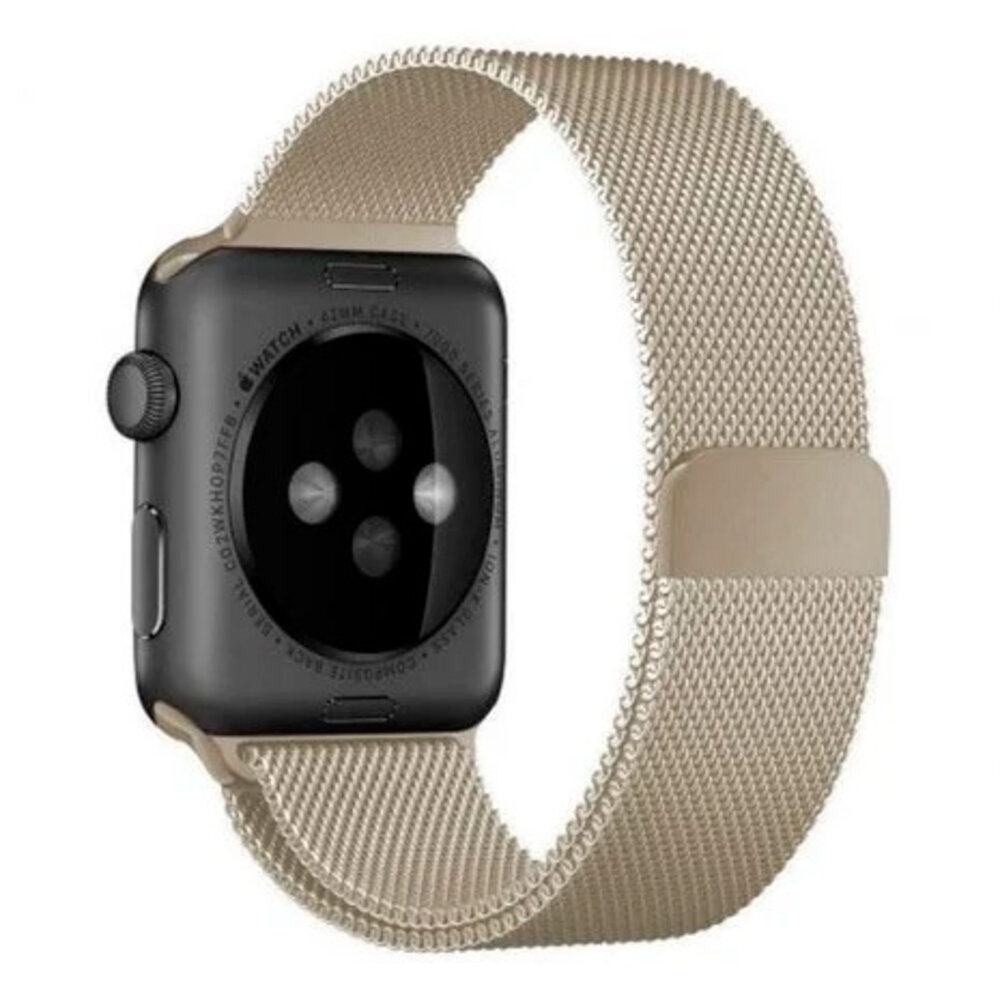 Strap-it® Strap-it Apple Watch Milanese Armband (Champagner) Strap-it® Strap-it Apple Watch Milanese Armband (Champagner)