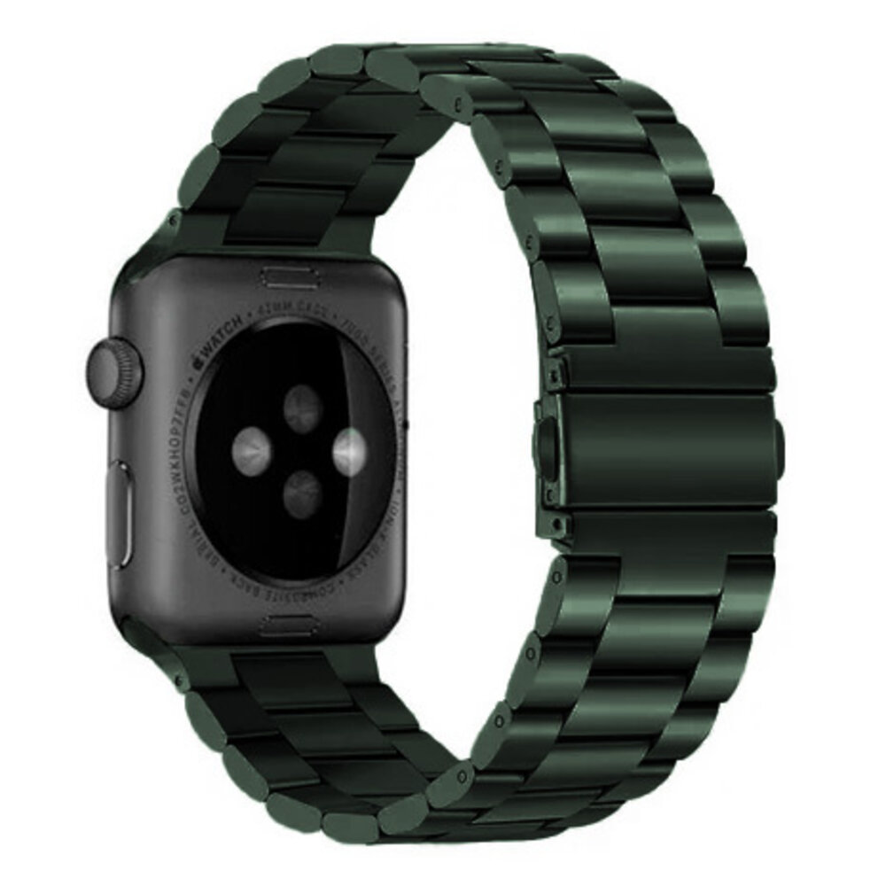 Strap-it® Strap-it Apple Watch Stahlarmband (Dunkelgrün) Strap-it® Strap-it Apple Watch Stahlarmband (Dunkelgrün)