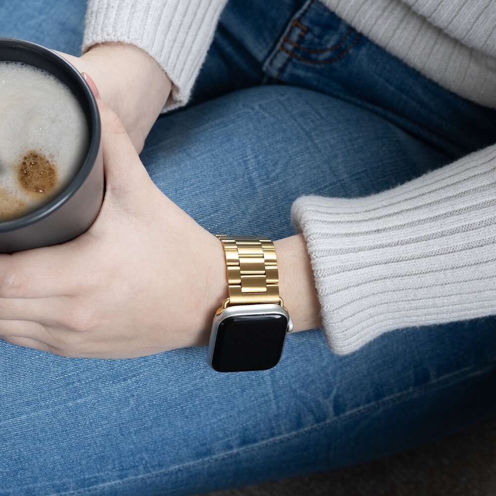 Strap-it® Strap-it Apple Watch Gliederarmband (Gold) Strap-it® Strap-it Apple Watch Gliederarmband (Gold)