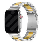 Strap-it® Strap-it Apple Watch Gliederarmband (Silber/Gold)