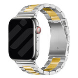 Strap-it® Apple Watch Gliederarmband (Silber/Gold)