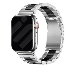 Strap-it® Apple Watch Gliederarmband (Silber/Schwarz) Strap-it® Apple Watch Gliederarmband (Silber/Schwarz)