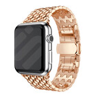 Strap-it® Strap-it Apple Watch Drache Gliederarmband (Roségold)