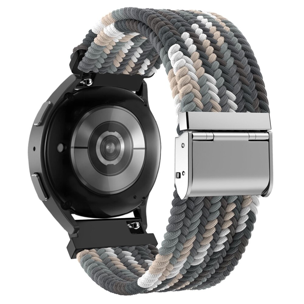 Bandz Bandz Amazfit GTS 3 Woven Nylonband (Schwarz Mischung)
