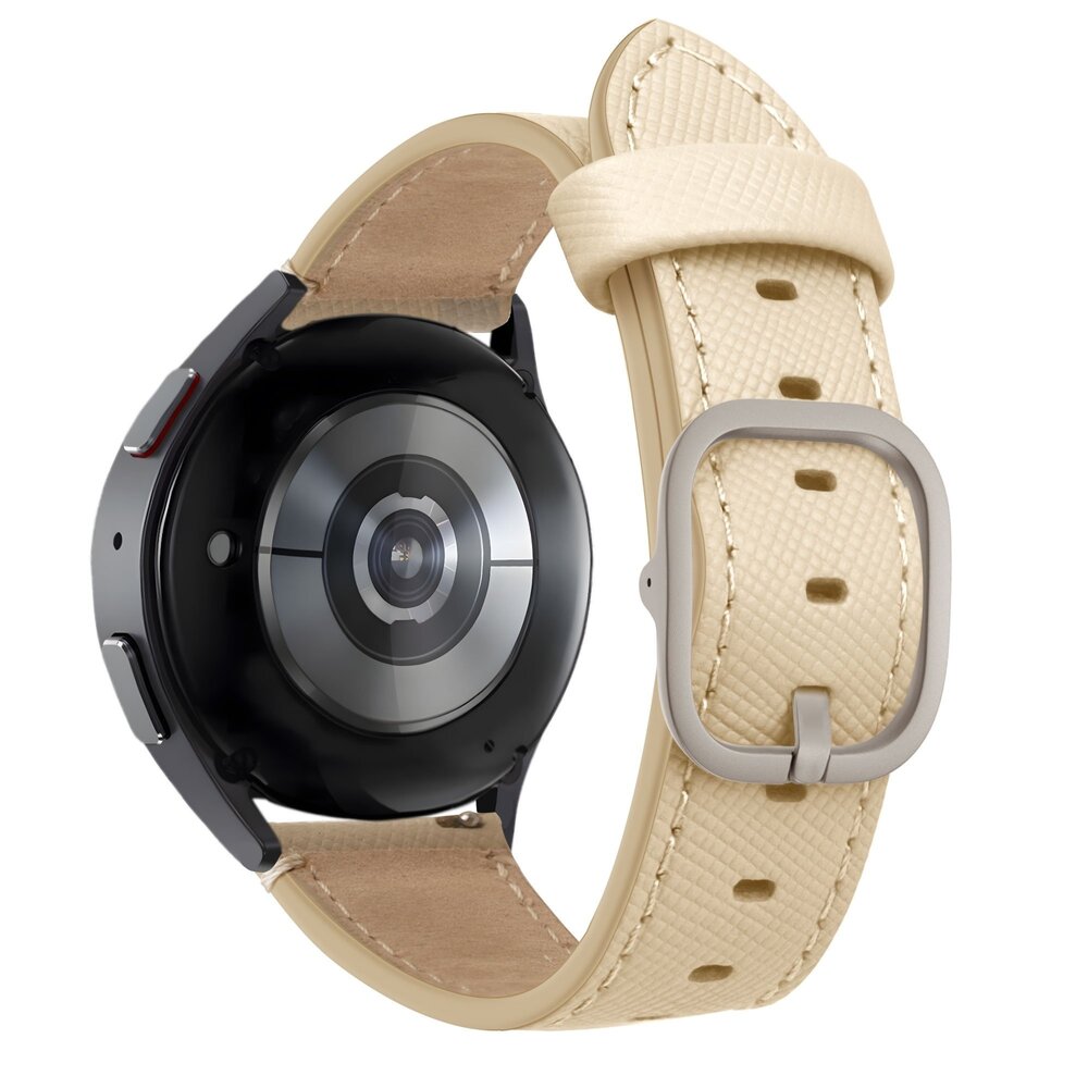Bandz Bandz OnePlus Watch Lederarmband 'Deluxe' (Khaki)