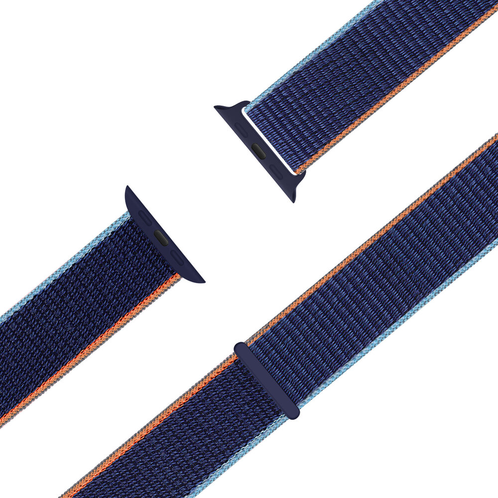 Bandz Bandz Apple Watch Nylonarmband 'Classic' (Dunkelblau Mischung) Bandz Bandz Apple Watch Nylonarmband 'Classic' (Dunkelblau Mischung)
