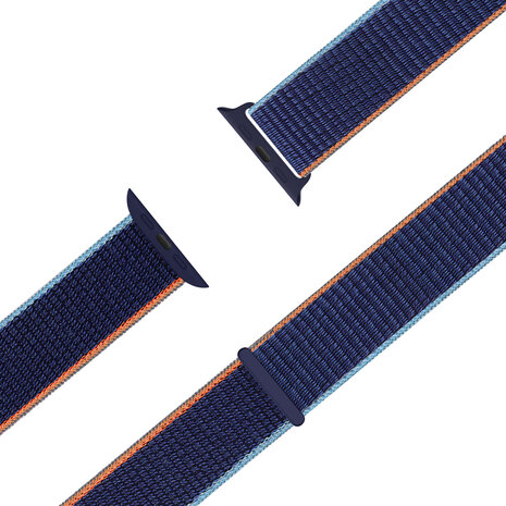 Bandz Bandz Apple Watch Nylonarmband 'Classic' (Dunkelblau Mischung) Bandz Bandz Apple Watch Nylonarmband 'Classic' (Dunkelblau Mischung)