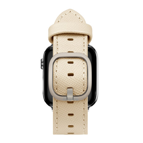 Bandz Bandz Apple Watch Lederarmband 'Deluxe' (Khaki) Bandz Bandz Apple Watch Lederarmband 'Deluxe' (Khaki)