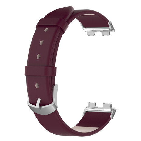 Strap-it® Strap-it Huawei Band 9 Lederarmband (Weinrot) Strap-it® Strap-it Huawei Band 9 Lederarmband (Weinrot)