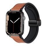 Strap-it® Apple Watch D-Buckle Lederarmband (Braun) Strap-it® Apple Watch D-Buckle Lederarmband (Braun)